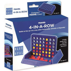 Traditional Games: Blue Opal: 4-In-A-Row Travel