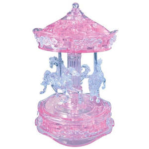 3d Jigsaw Puzzles: Pink Carousel