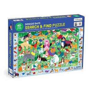 Kids Jigsaws: Mudpuppy: Doggie Days 64pc Search & Find Puzzle