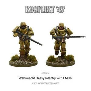 Warlord Games: Konflilt '47: Schwertruppen with LMGs