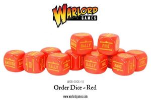 Dice: Bolt Action: Order Dice - Red