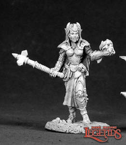 Reaper Dark Heaven Legends: Female Dark Elf Cleric