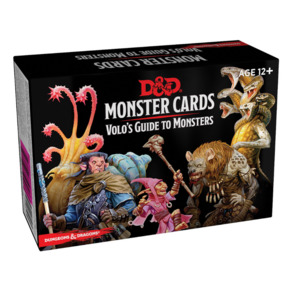 Role Playing Games: D&D Monster Cards Volo's Guide to Monsters