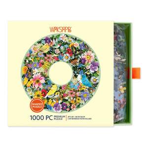 New Zealand Section: WerkShoppe: Spring Floral Wreath 1000pc Round Puzzle
