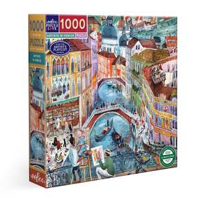 eeBoo: Artists in Venice 1000pc Puzzle