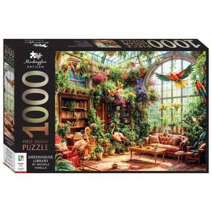 Jigsaw Puzzles: Mindbogglers Artisan: Greenhouse Library 1000pc Puzzle