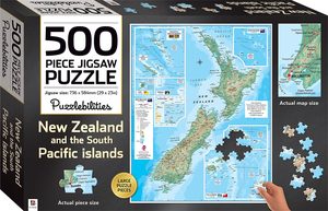Jigsaw Puzzles: New Zealand Map - 500pc LPF