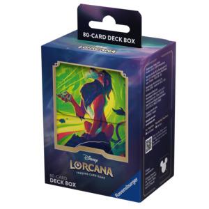 Accessories: Disney Lorcana TCG: Azurite Sea Deck Box – Scar Vengeful Lion