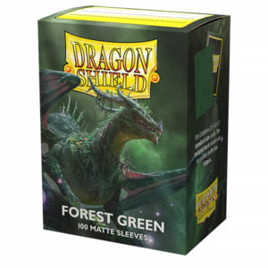 Accessories: Dragon Shield: Forest Green Matte Sleeves 100 Pack