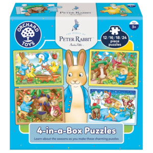 Kids Jigsaws: Orchard Toys: Peter Rabbit 4-in-a-Box Puzzles
