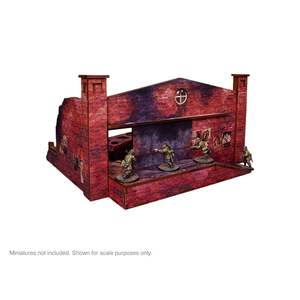Micro Art Studio: Pre-Painted WW2 Ostfront Stalingrad Factory Back with Ramp