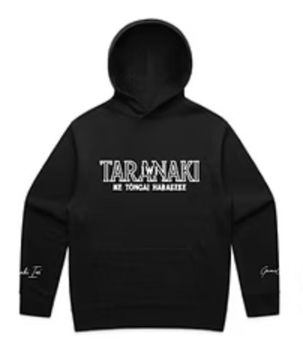 Taranaki Iwi: Taranaki Iwi Ngā Pāhuki Hoodie - Black