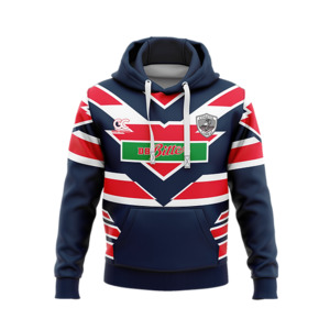 Coastal Cobras: Please note: No Sponsors logo will be in the chest  Adults Supporters Hoodie  340 GSM Sublimated Hoodie  100% Polyester