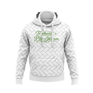 Te Whānau o Pita me Waewae - Official White Hoodie