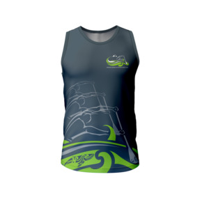 Shorts And Pants: Tauranga Moana Outrigger Canoe Club - Official Grey Racerback Singlet