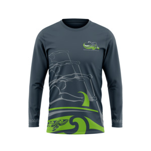 Tauranga Moana Outrigger Canoe Club - Official Grey L/S Tee