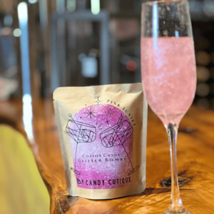 Candy Clouds: Sunset Pink Glitter Bomb