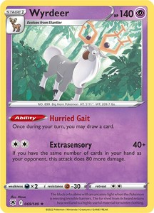 Pokemon Singles All: Wyrdeer (069/189) (Theme Deck Exclusive) [Sword & Shield: Astral Radiance]