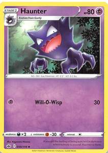 Pokemon Singles All: Haunter (056/198) [Sword & Shield: Chilling Reign]