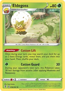 Pokemon Singles All: Eldegoss (016/203) (Theme Deck Exclusive) [Sword & Shield: Evolving Skies]