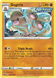 Pokemon Singles All: Dugtrio (077/198) [Sword & Shield: Chilling Reign]