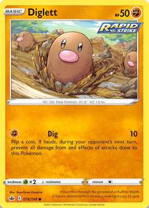 Pokemon Singles All: Diglett (076/198) [Sword & Shield: Chilling Reign]