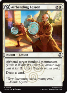 Mtg Singles Instock: Airbending Lesson [Avatar: The Last Airbender]