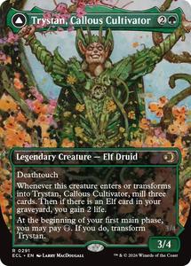Mtg Singles Instock: Trystan, Callous Cultivator (Borderless) [Lorwyn Eclipsed]