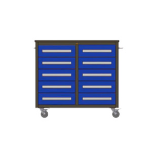 Ultimate Trolley Workbench with Drawers Blue