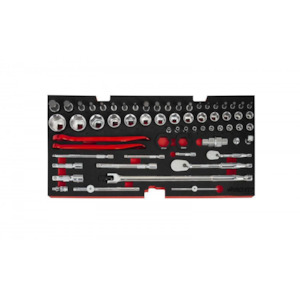 Mechanics Tools 1: 103 Piece Moto Tool Set for 3 Drawer Hand Carry Tool Box | Metric