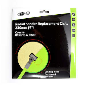 Abrasives: Haydn Radial Sander Replacement Disc 6 Pack
