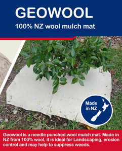 Weedmat: Geowool Planting Square 500GSM (500mm x 500mm) - - - [100 pack]