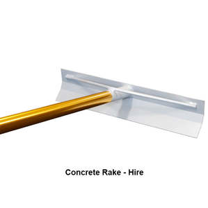 Lawn: Concrete Rake 500mm - [Hire]