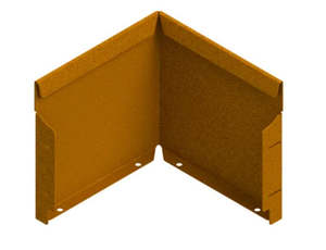 Straightcurve 240mm Corner (Weathering Corten)