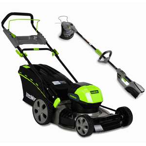 Steelfort: LawnMaster 40V 18" Lawnmower & Line Trimmer Kit