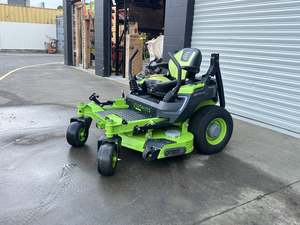 Husqvarna: Second Hand - Greenworks OptimusZ 60” Commercial Electric Zero Turn Mower – Only 60 Hours!