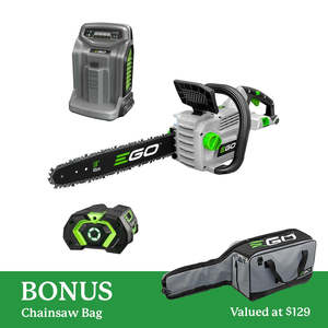 Chainsaws: EGO POWER+ 56V 45cm Brushless Chainsaw KIT + BONUS Chainsaw Bag