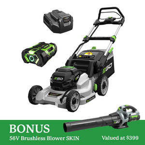EGO POWER+ 56V 42cm Push Mower KIT + BONUS Blower SKIN