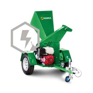 Chippers: Hansa C13RTES Brush Chipper Road Trailer