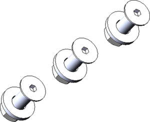 Chippers: Hansa C13/C16 Anvil Bolt Set