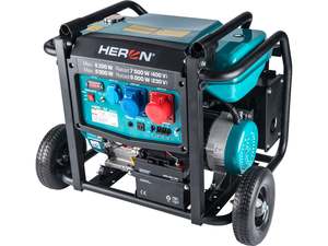 Generators: Heron 8.2kW 3 Phase Petrol Generator with Zero Gravity Frame