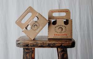 Frontpage: 1 x 200g prepack garlic and 1 x 400g prepack shallots