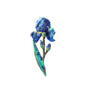 All: Wild Iris brooch