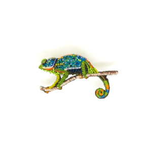 All: Panther Chameleon brooch
