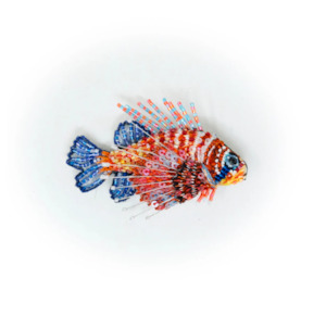 All: Sea lion fish brooch