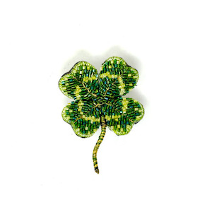 All: clover brooch