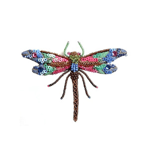 All: Braid  dragonfly brooch