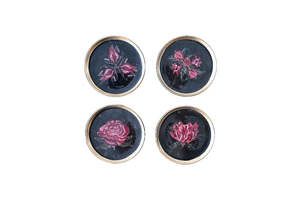 coaster flowers set of 4