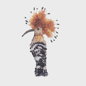 Eurasian Hoopoe brooch