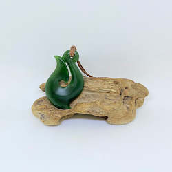 Hei Matau Fish Hook: Dark Hei Matau Hook Pendant